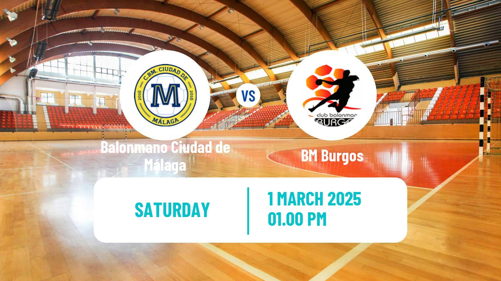Handball Spanish Division de Honor Plata Handball Balonmano Ciudad de Málaga - Burgos