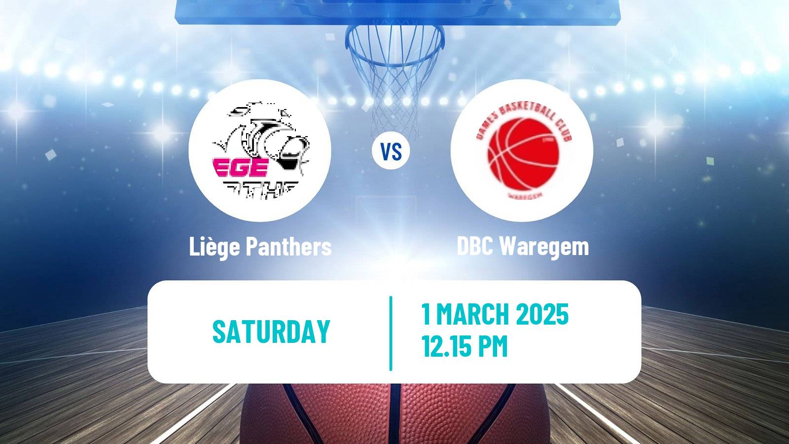 Basketball Belgian Top Division Basketball Women Liège Panthers - Waregem