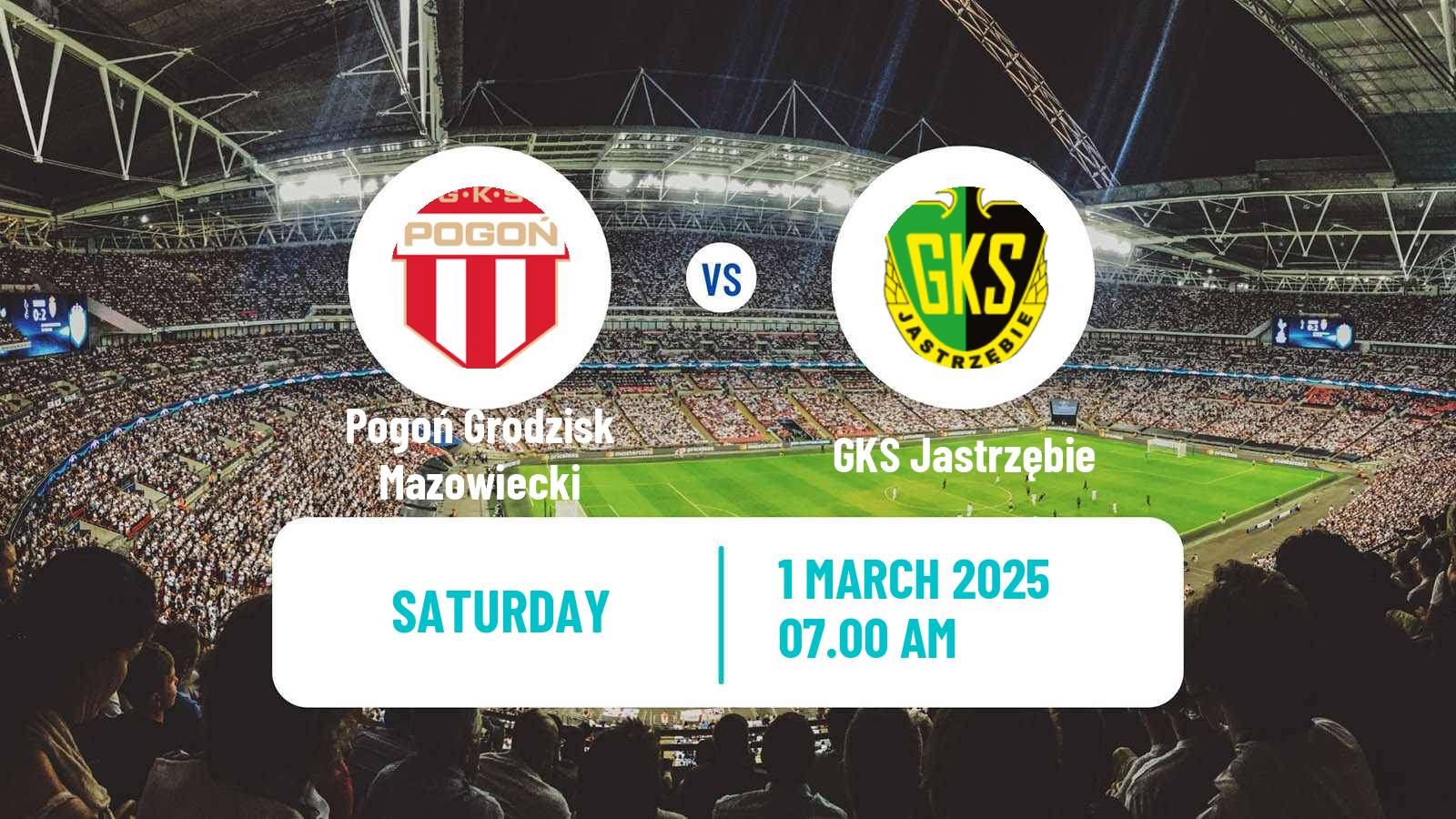Soccer Polish Division 2 Pogoń Grodzisk Mazowiecki - GKS Jastrzębie