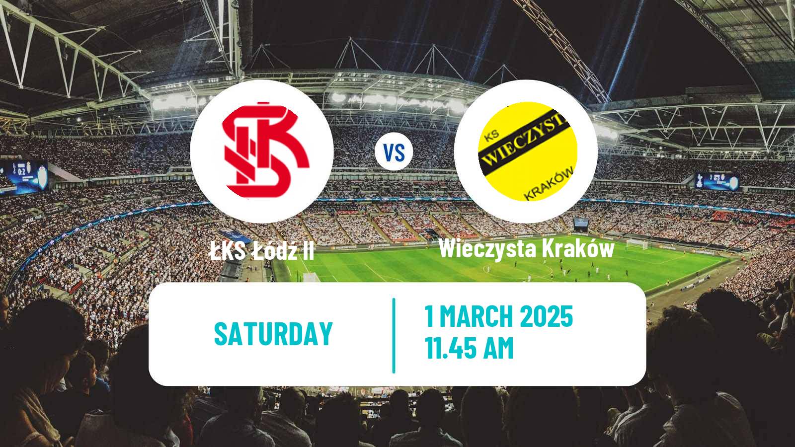Soccer Polish Division 2 ŁKS Łódź II - Wieczysta Kraków