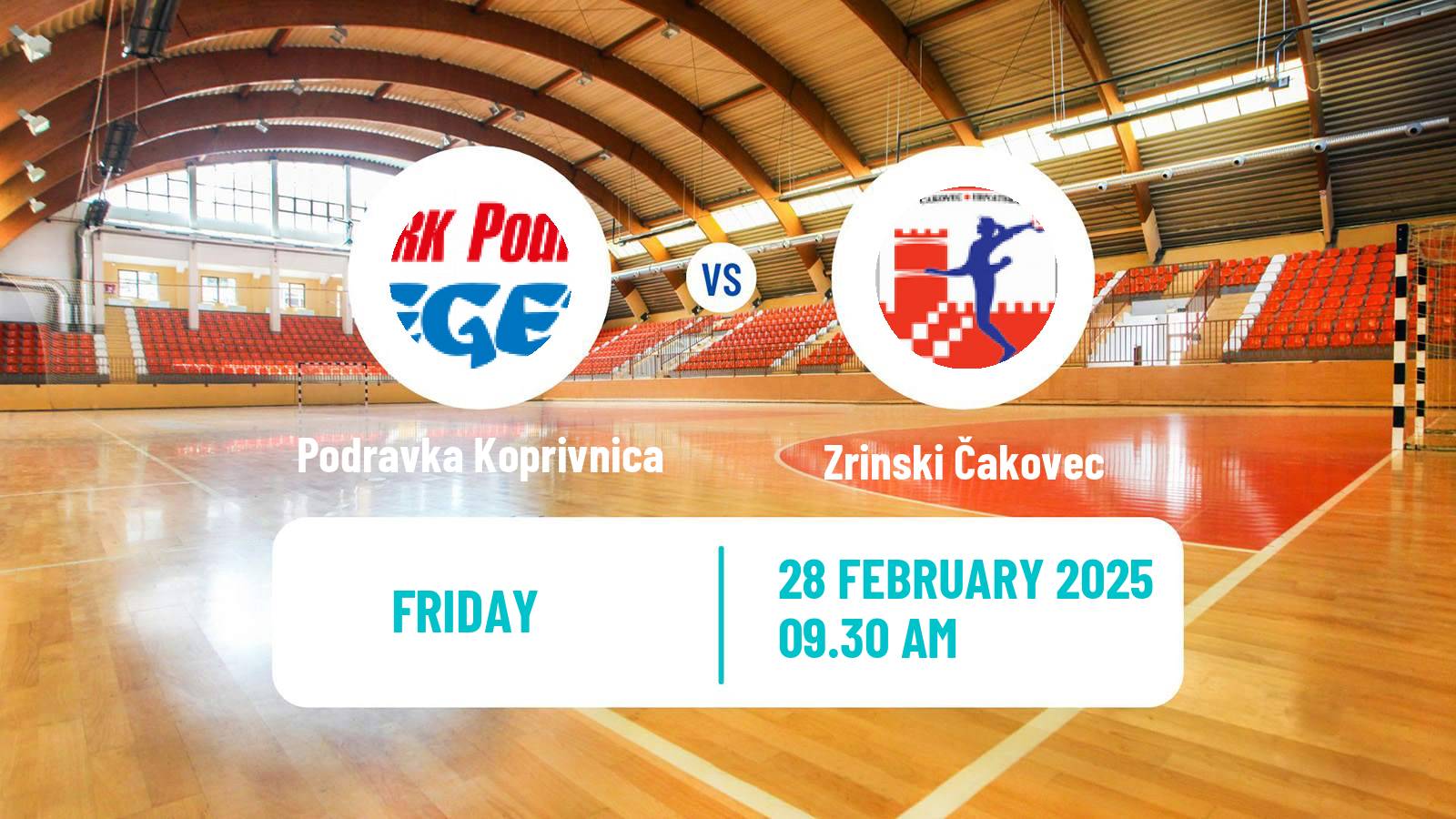 Handball Croatian 1 HRL Handball Women Podravka Koprivnica - Zrinski Čakovec