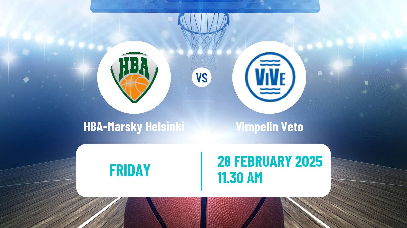 Basketball Finnish Korisliiga Women HBA-Marsky Helsinki - Vimpelin Veto
