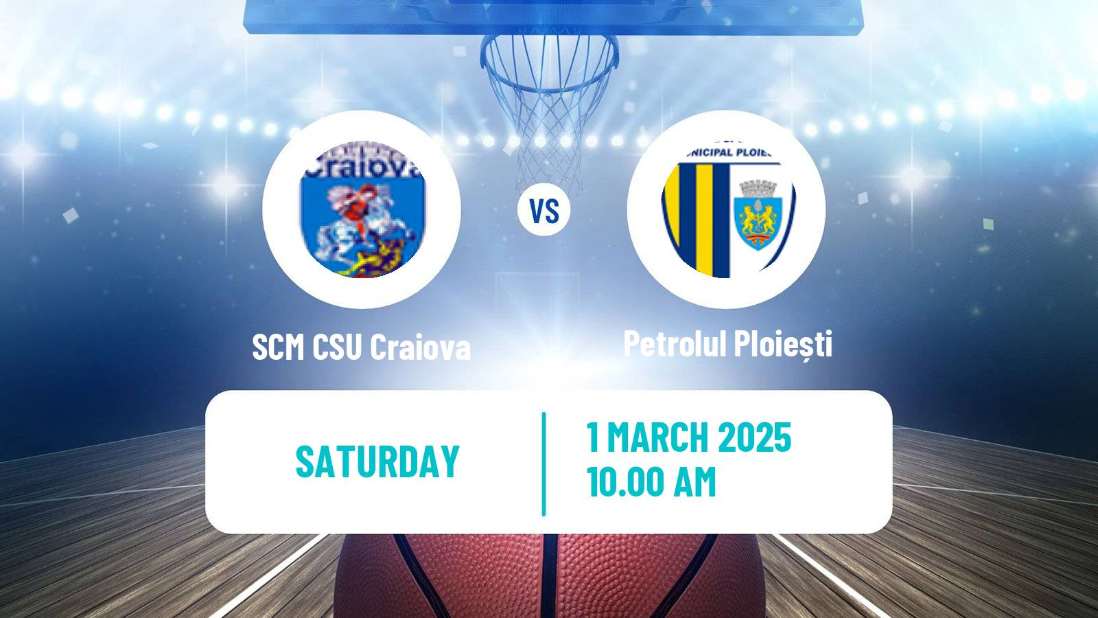 Basketball Romanian Divizia A Basketball SCM CSU Craiova - Petrolul Ploiești