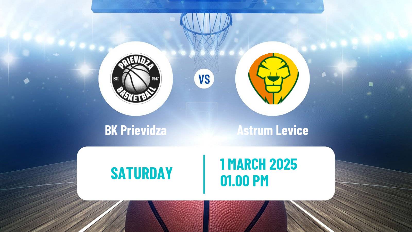 Basketball Slovak Extraliga Basketball Prievidza - Astrum Levice