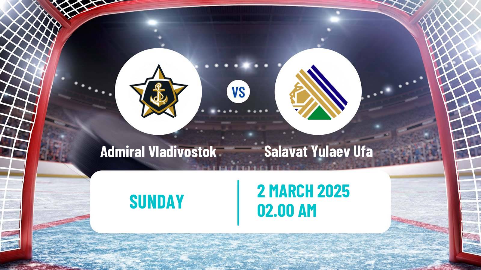 Hockey KHL Admiral Vladivostok - Salavat Yulaev Ufa