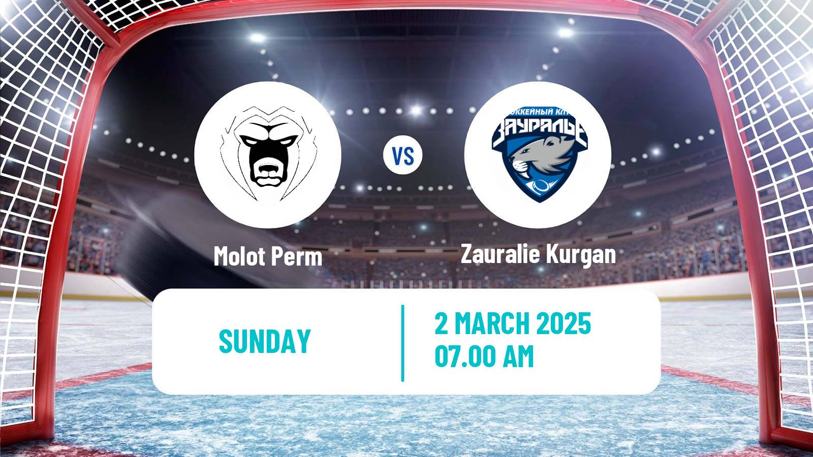 Hockey VHL Molot Perm - Zauralie Kurgan