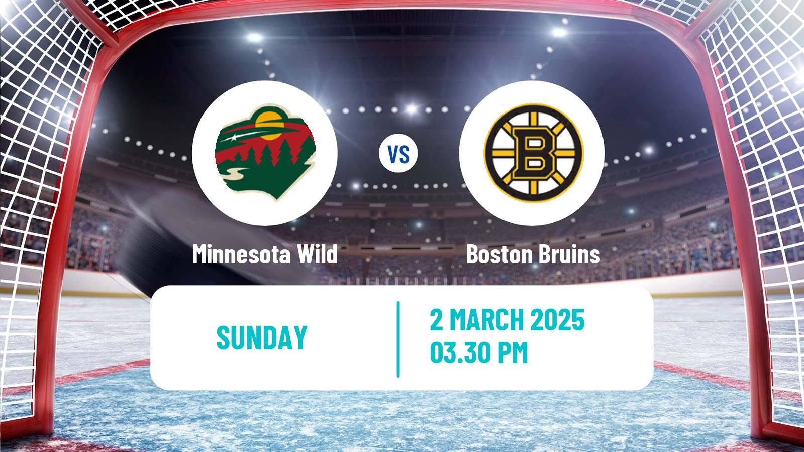 Hockey NHL Minnesota Wild - Boston Bruins