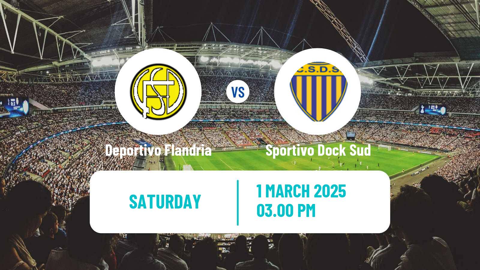 Soccer Argentinian Primera B Deportivo Flandria - Sportivo Dock Sud