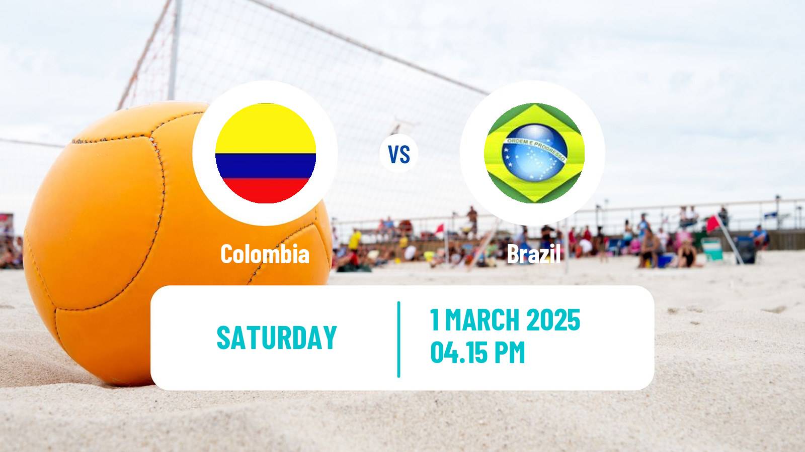 Beach soccer Copa America Colombia - Brazil