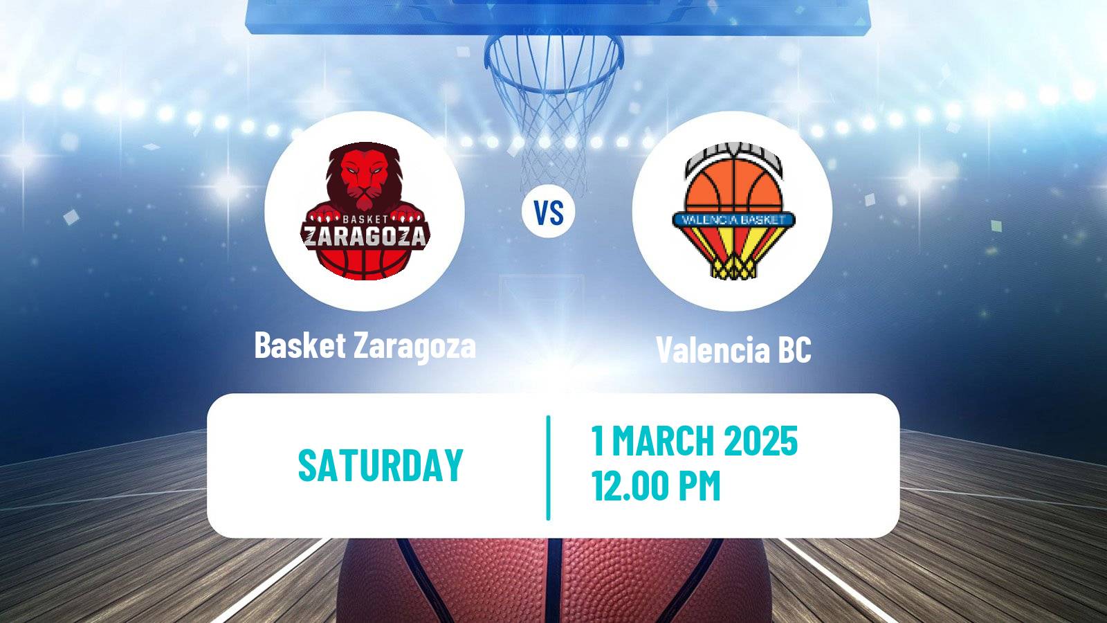 Basketball Spanish ACB League Basket Zaragoza - Valencia