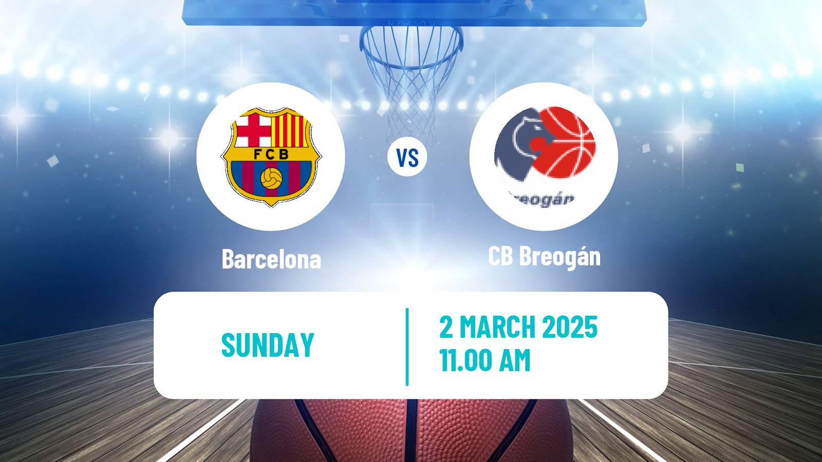 Basketball Spanish ACB League Barcelona - CB Breogán