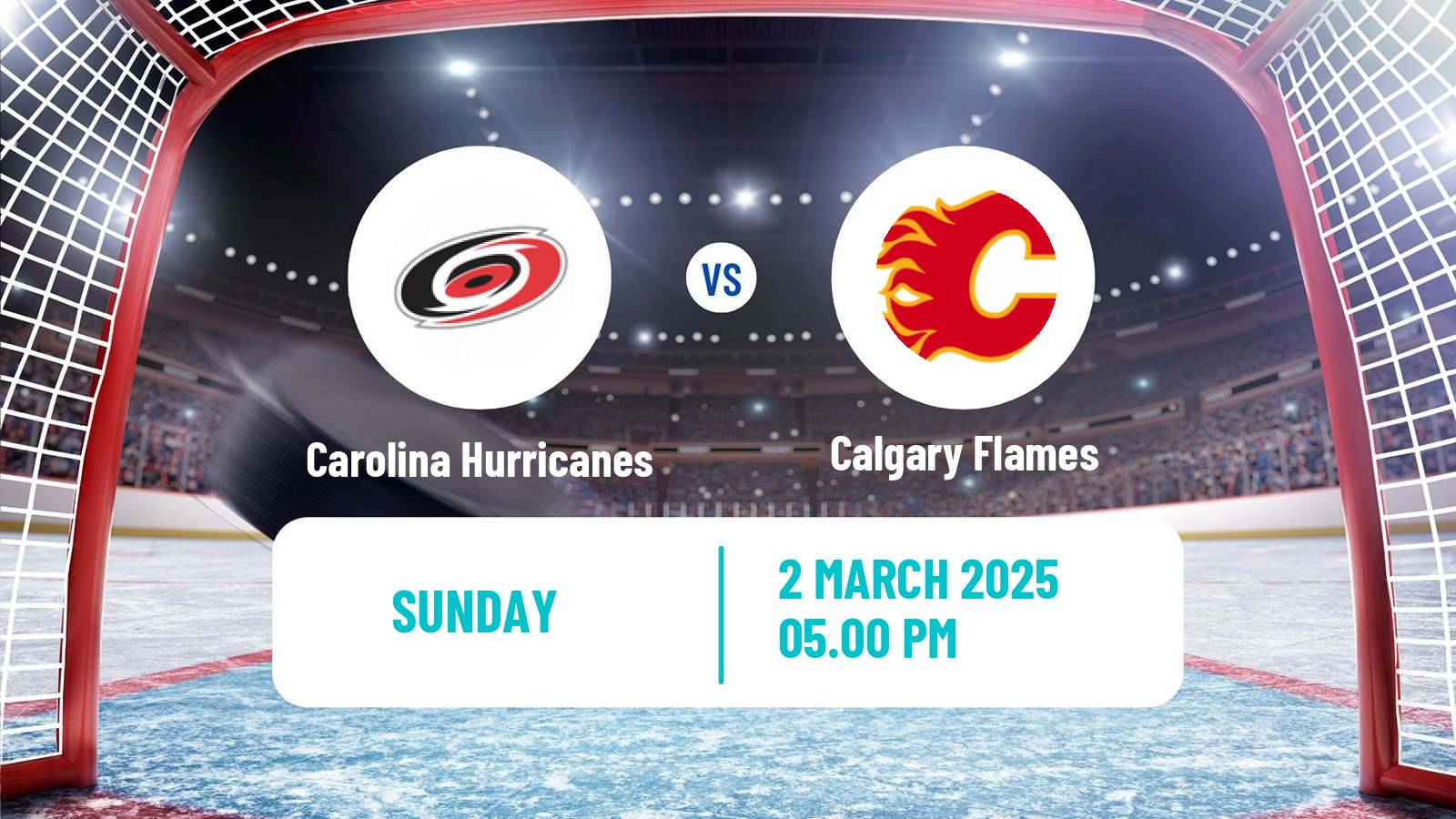 Hockey NHL Carolina Hurricanes - Calgary Flames