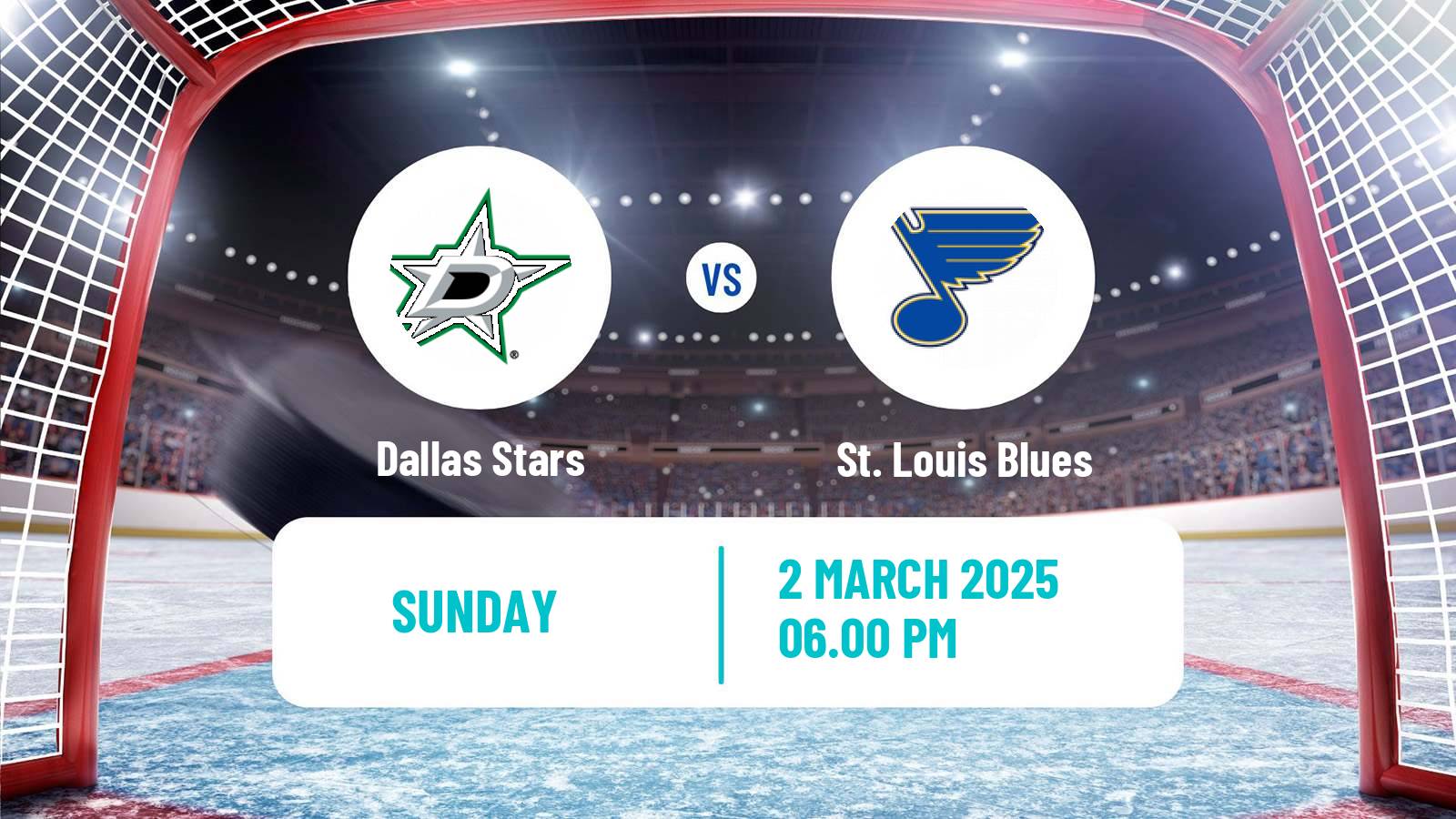 Hockey NHL Dallas Stars - St. Louis Blues