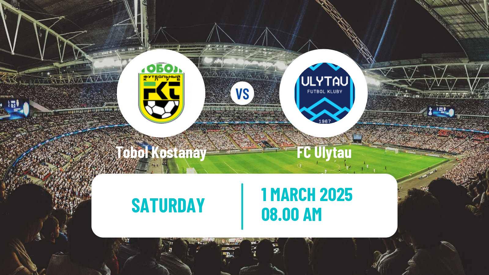 Soccer Kazakh Premier League Tobol Kostanay - Ulytau