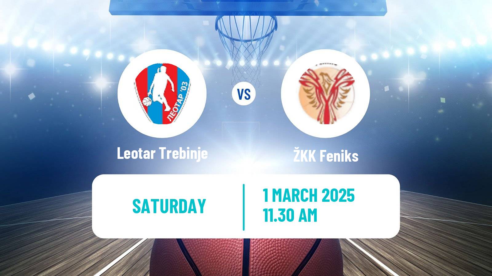Basketball Bosnian Prvenstvo Basketball Women Leotar Trebinje - Feniks