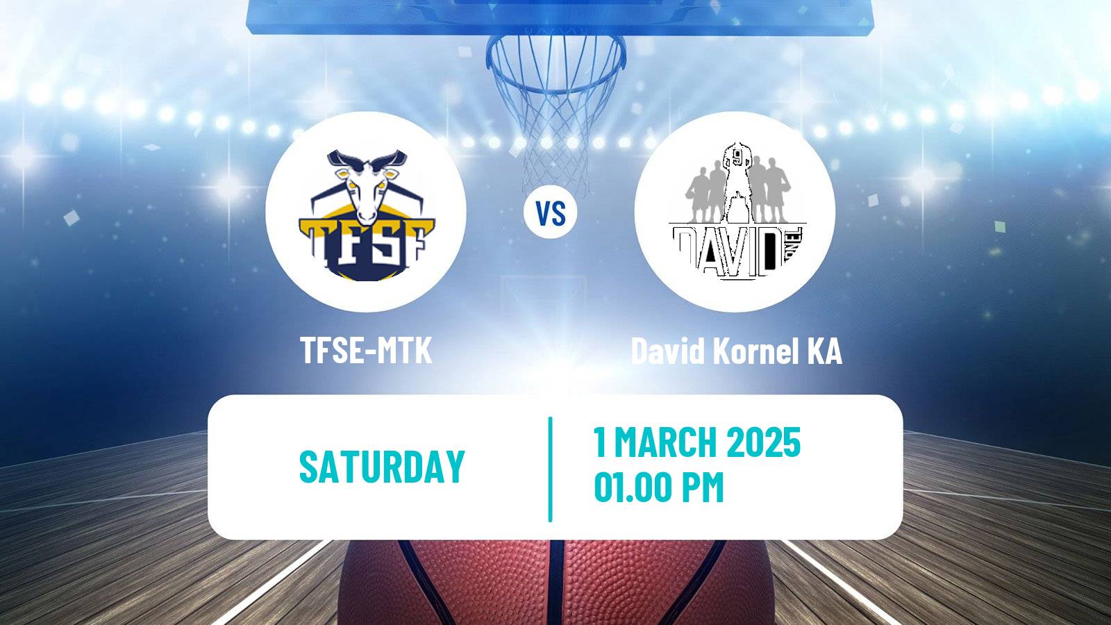 Basketball Hungarian NB I Basketball Women TFSE-MTK - David Kornel KA