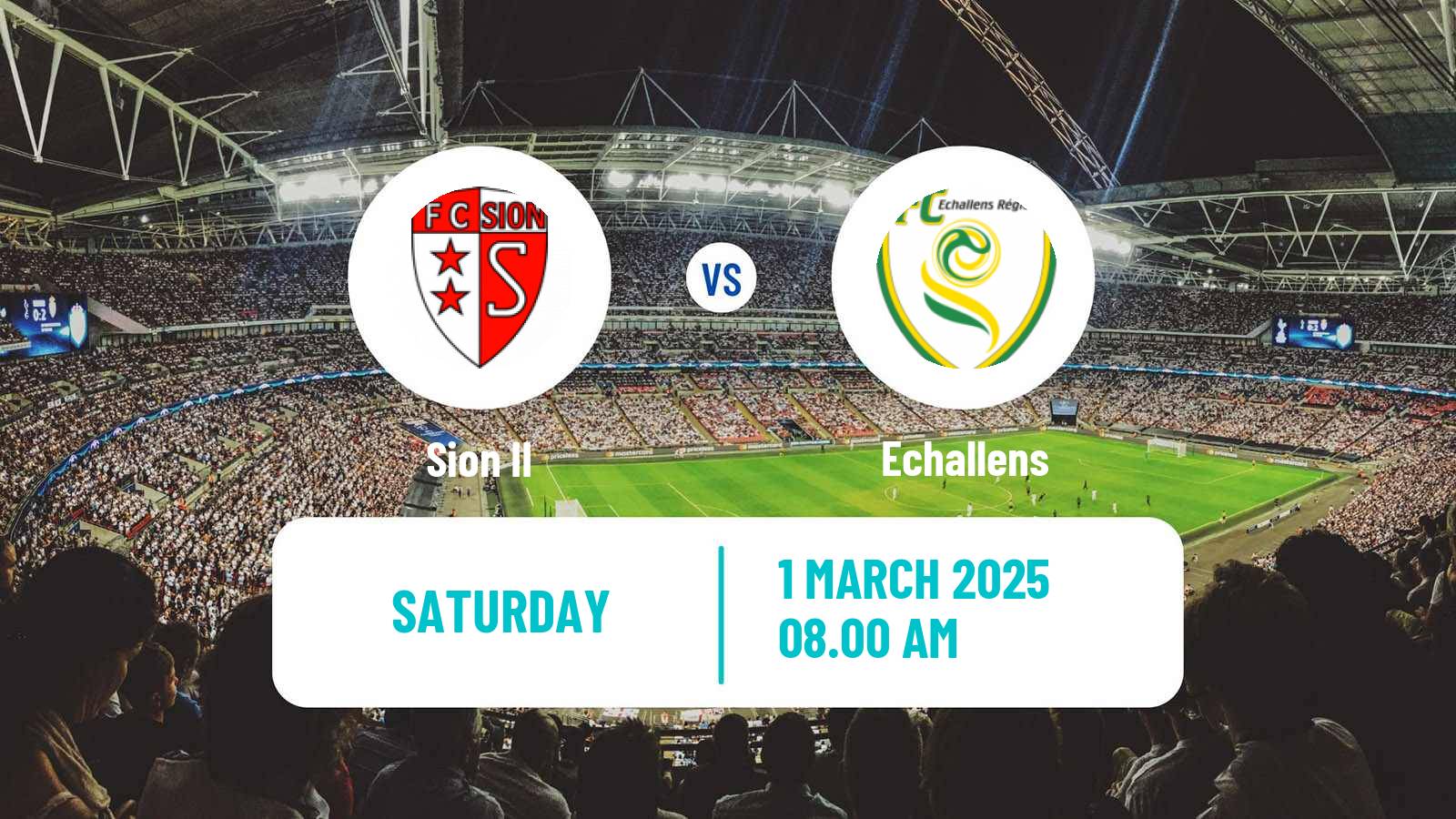 Soccer Swiss 1 Liga Classic Group 1 Sion II - Echallens