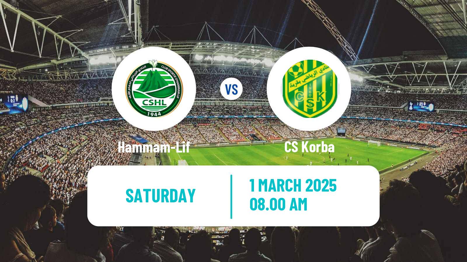 Soccer Tunisian Ligue 2 Hammam-Lif - Korba