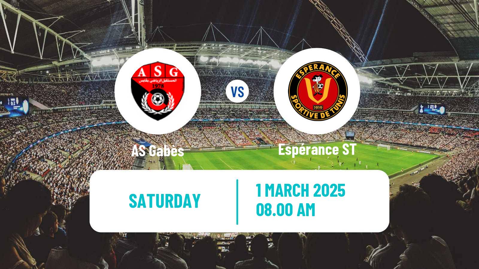 Soccer Tunisian Ligue Professionnelle 1 Gabès - Espérance ST