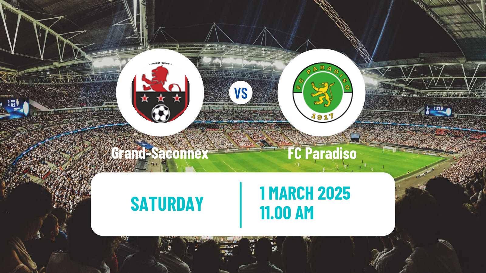 Soccer Swiss Promotion League Grand-Saconnex - Paradiso