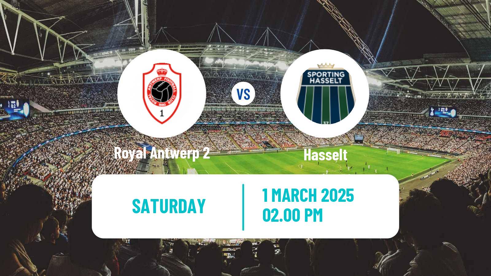 Soccer Belgian National Division 1 VV Royal Antwerp 2 - Hasselt