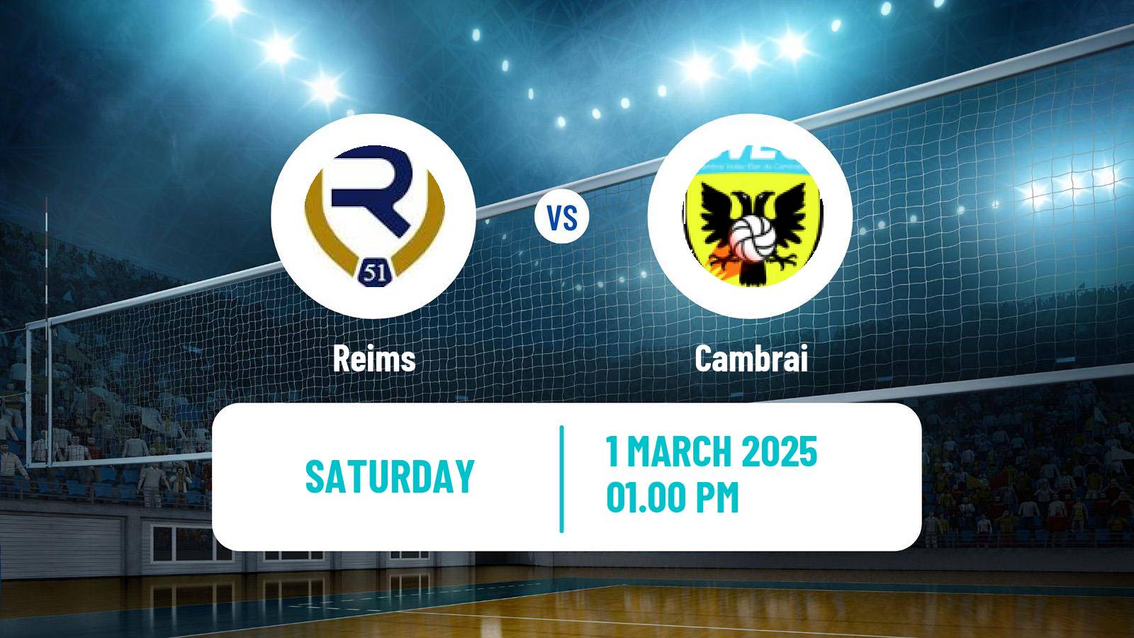 Volleyball French Ligue B Volleyball Reims - Cambrai