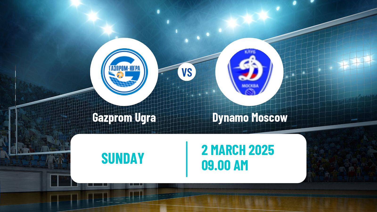 Volleyball Russian Super League Volleyball Gazprom Ugra - Dynamo Moscow