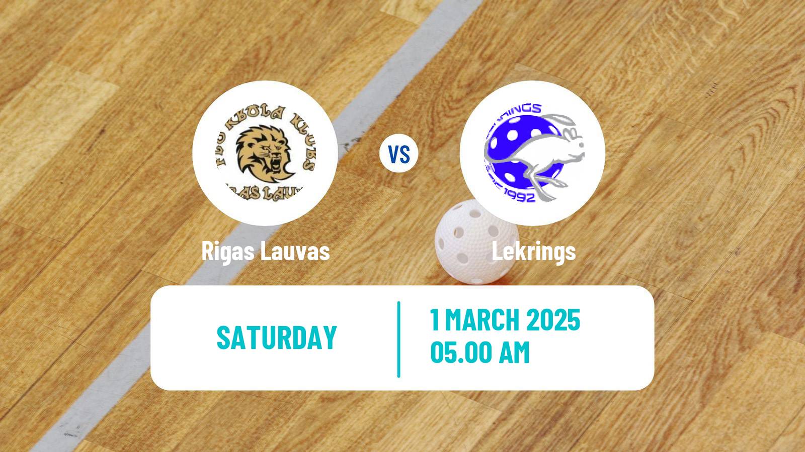 Floorball Latvian Elvi Liga Women Rigas Lauvas - Lekrings