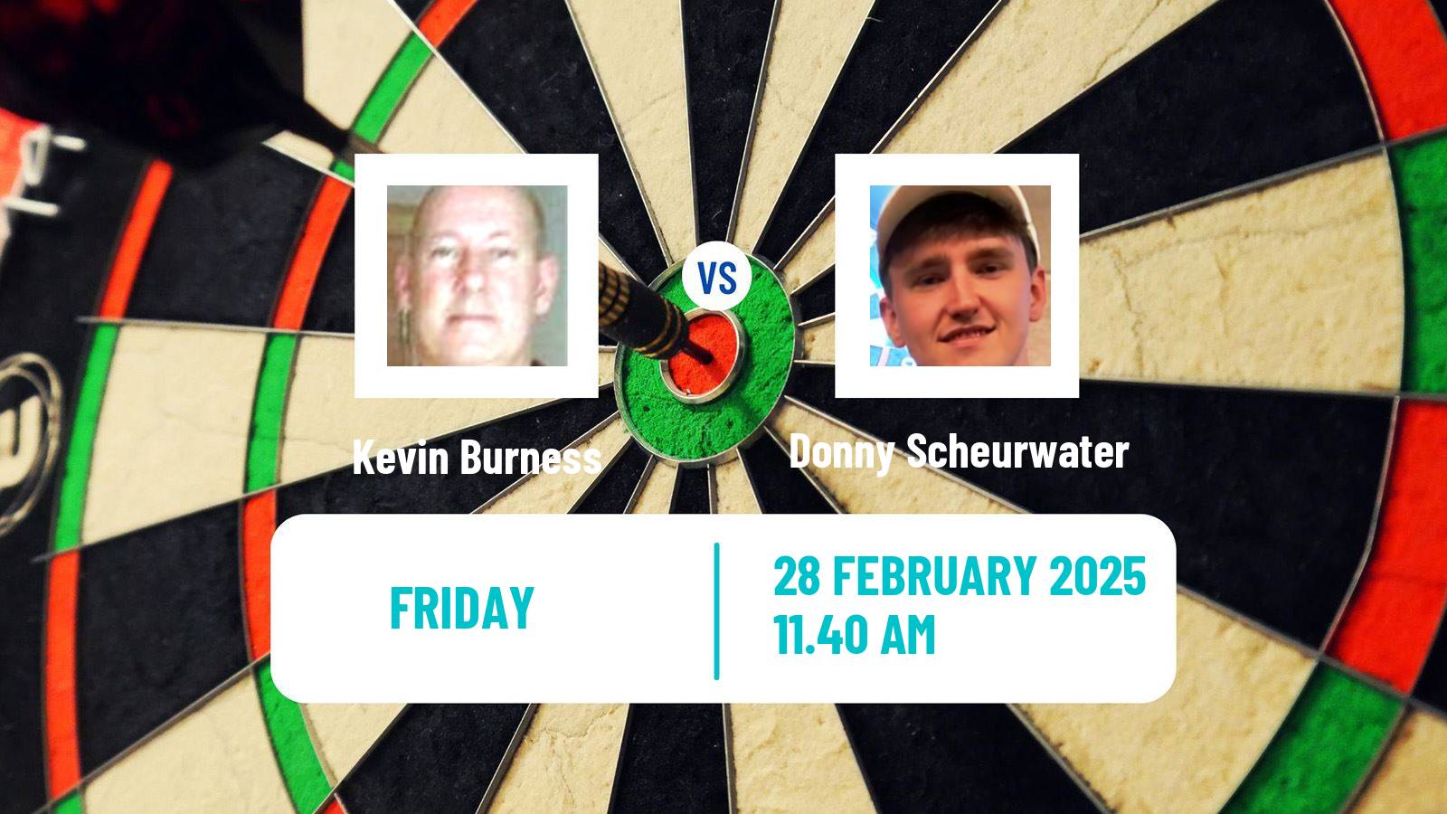 Darts Modus Super Series Kevin Burness - Donny Scheurwater