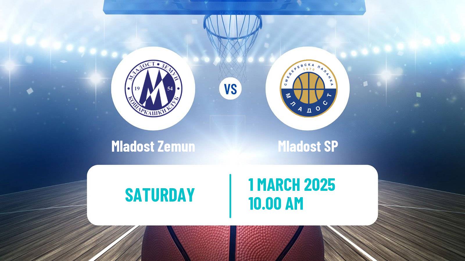Basketball Serbian First League Basketball Mladost Zemun - Mladost SP