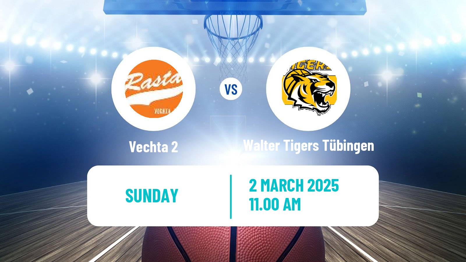 Basketball German Pro A Basketball Vechta 2 - Walter Tigers Tübingen