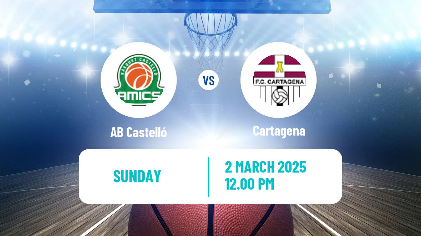 Basketball Spanish LEB Oro Castelló - Cartagena