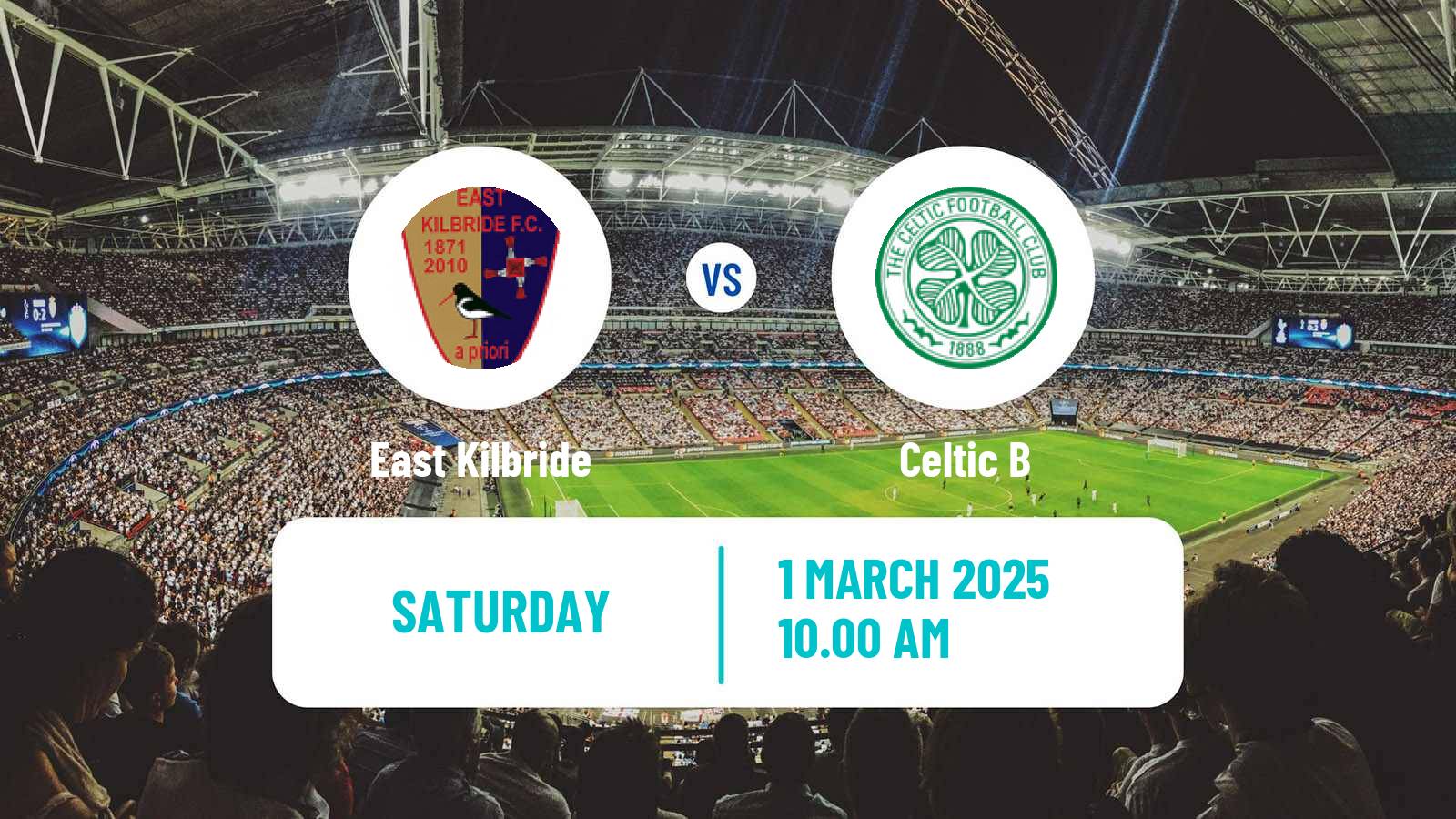 Soccer Scottish Lowland League East Kilbride - Celtic B