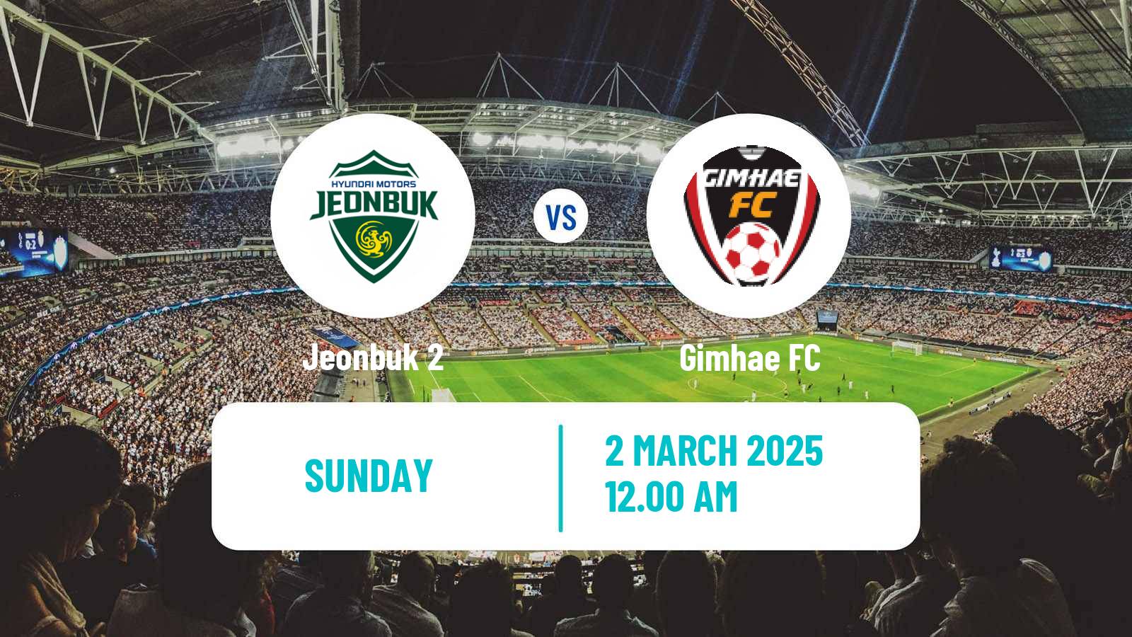 Soccer South Korean K3 League Jeonbuk 2 - Gimhae