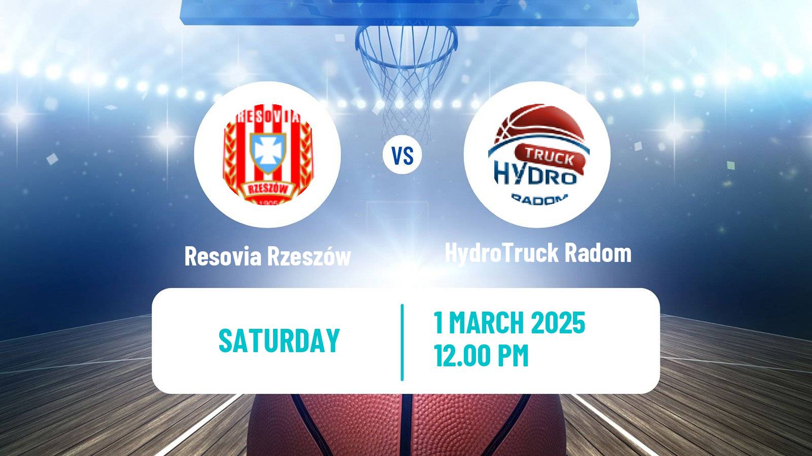Basketball Polish 1 Liga Basketball Resovia Rzeszów - HydroTruck Radom