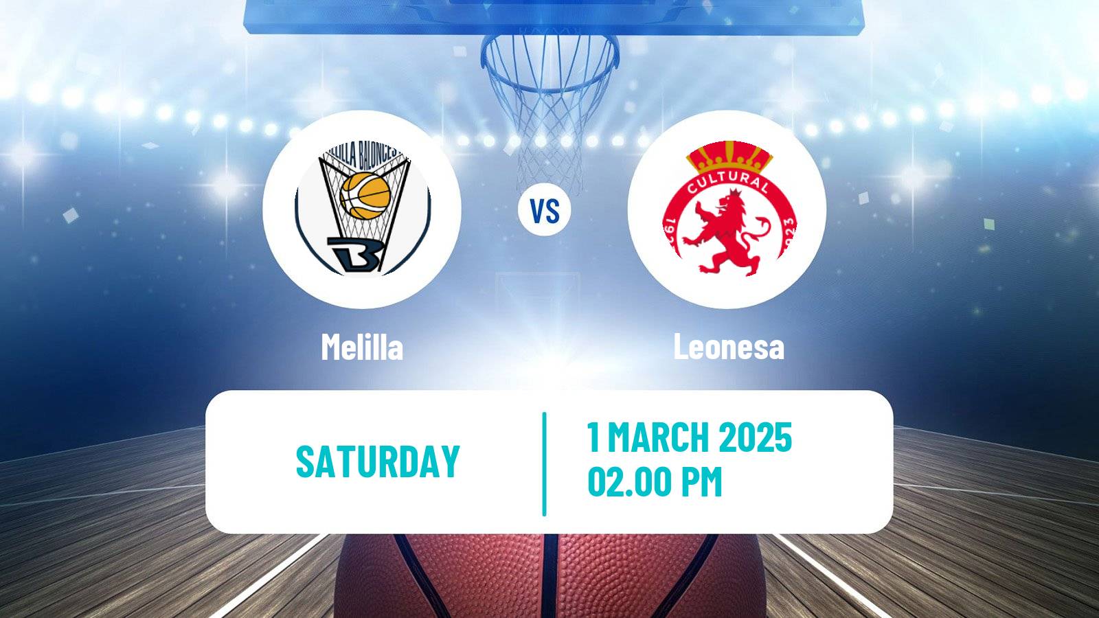 Basketball Spanish LEB Plata Melilla - Leonesa