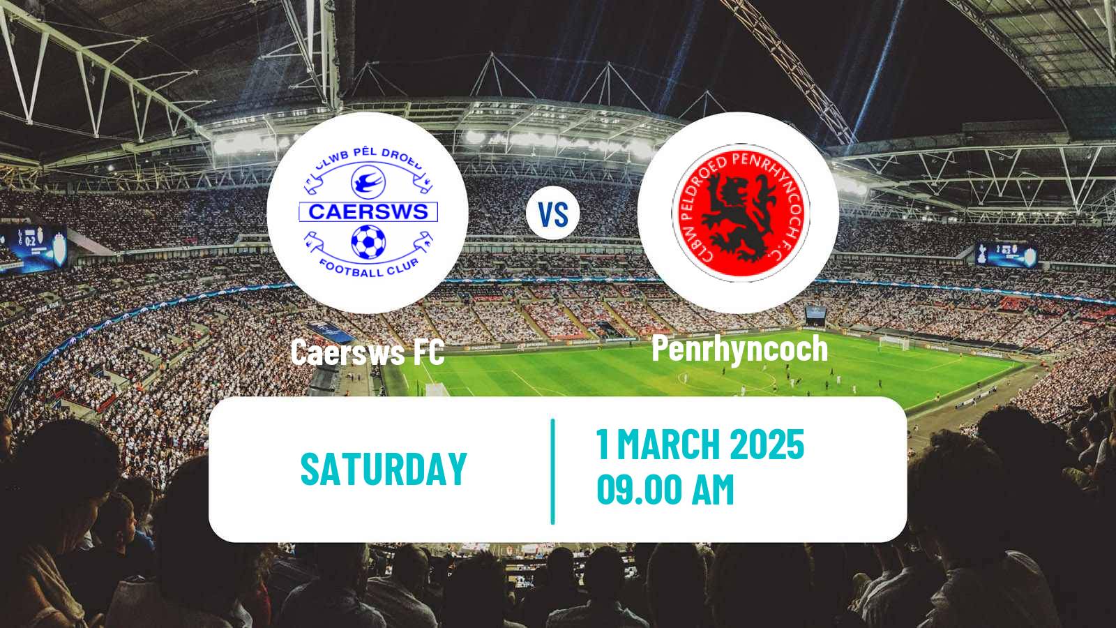 Soccer Welsh Cymru North Caersws - Penrhyncoch