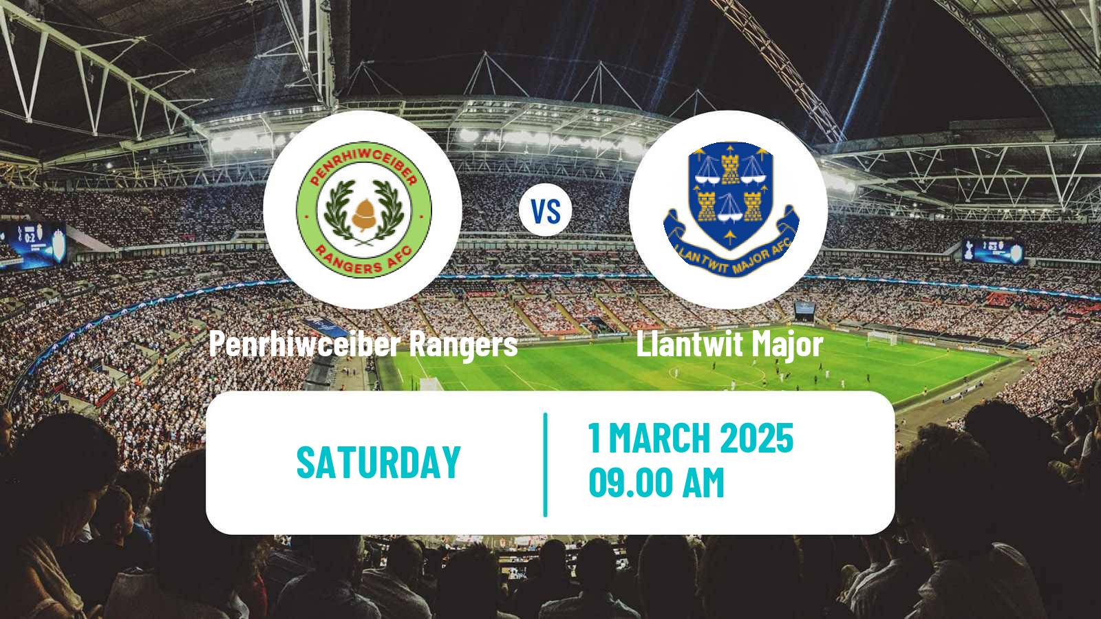Soccer Welsh Cymru South Penrhiwceiber Rangers - Llantwit Major