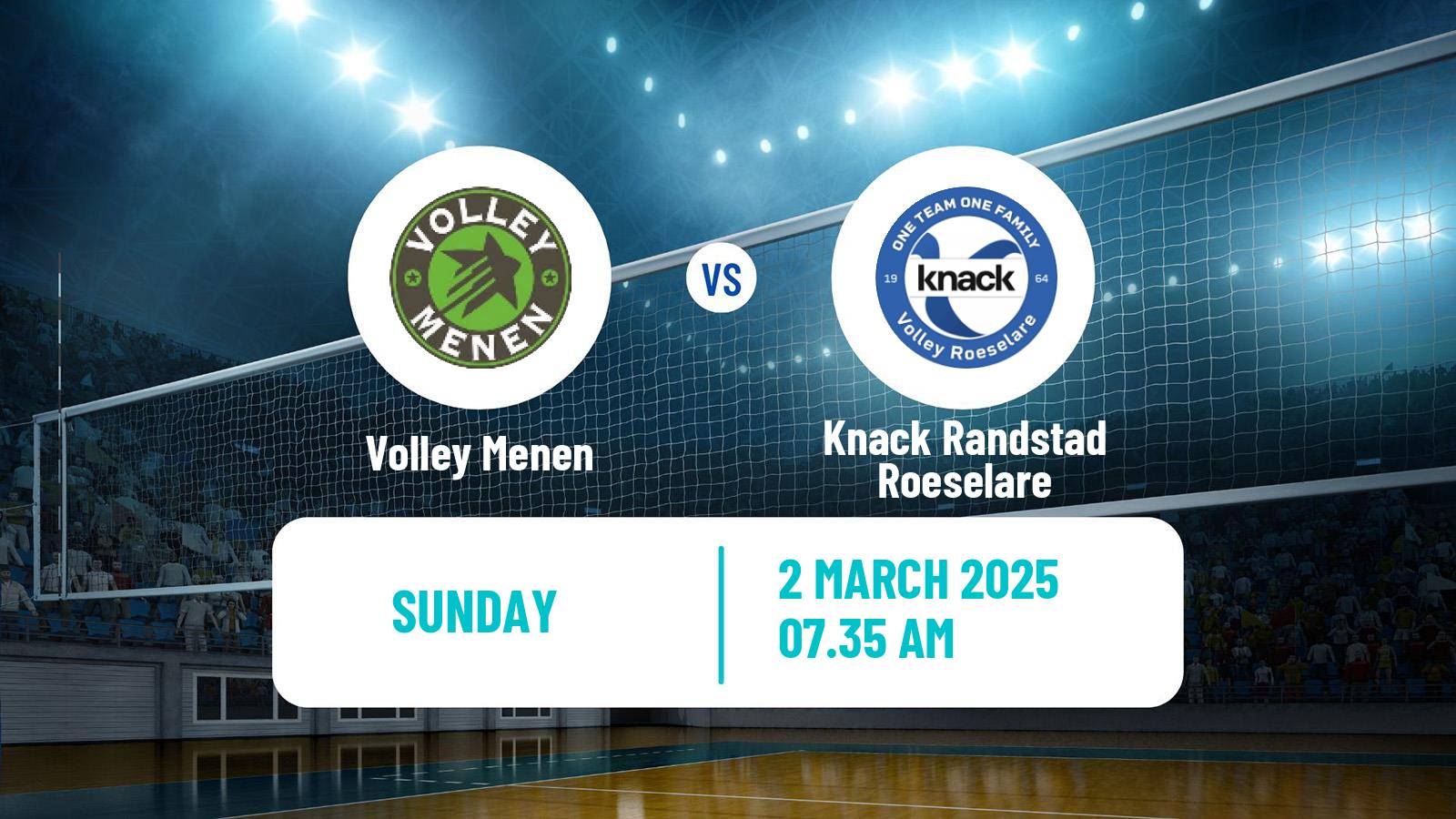Volleyball Belgian Cup Volleyball Menen - Knack Randstad Roeselare