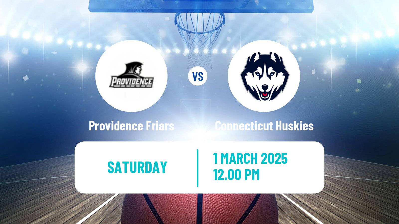 Basketball NCAA College Basketball Providence Friars - Connecticut Huskies