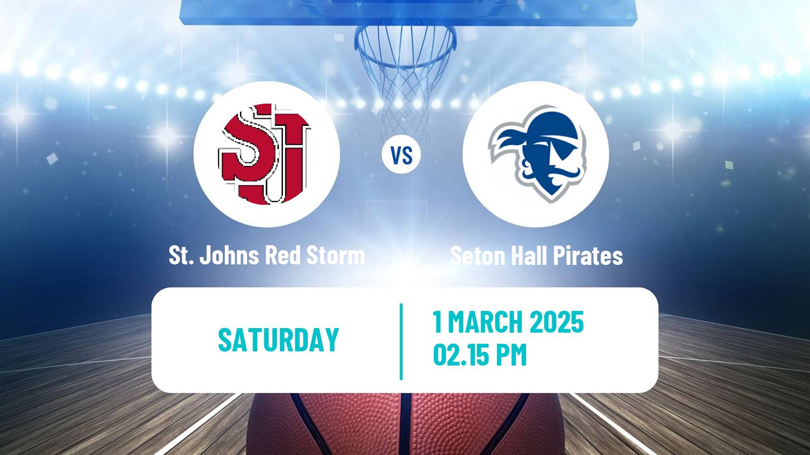 Basketball NCAA College Basketball St. Johns Red Storm - Seton Hall Pirates