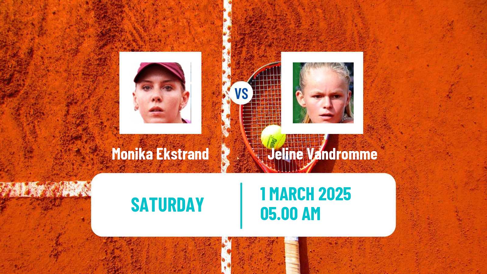 Tennis ITF W15 Manacor 3 Women Monika Ekstrand - Jeline Vandromme