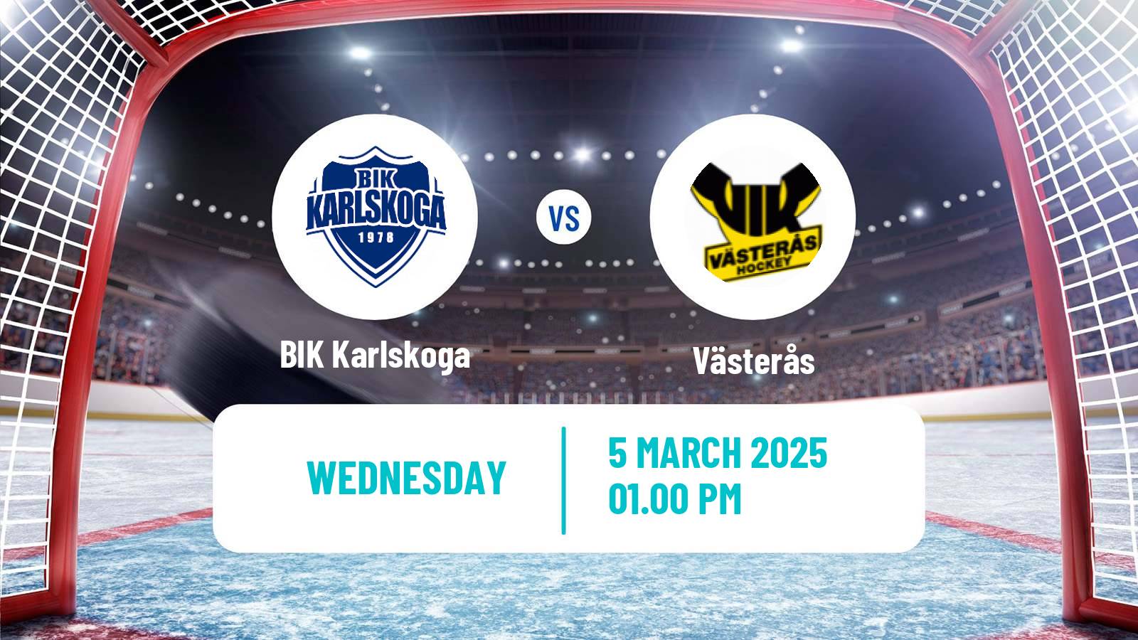 Hockey Swedish Hockey Allsvenskan BIK Karlskoga - Västerås