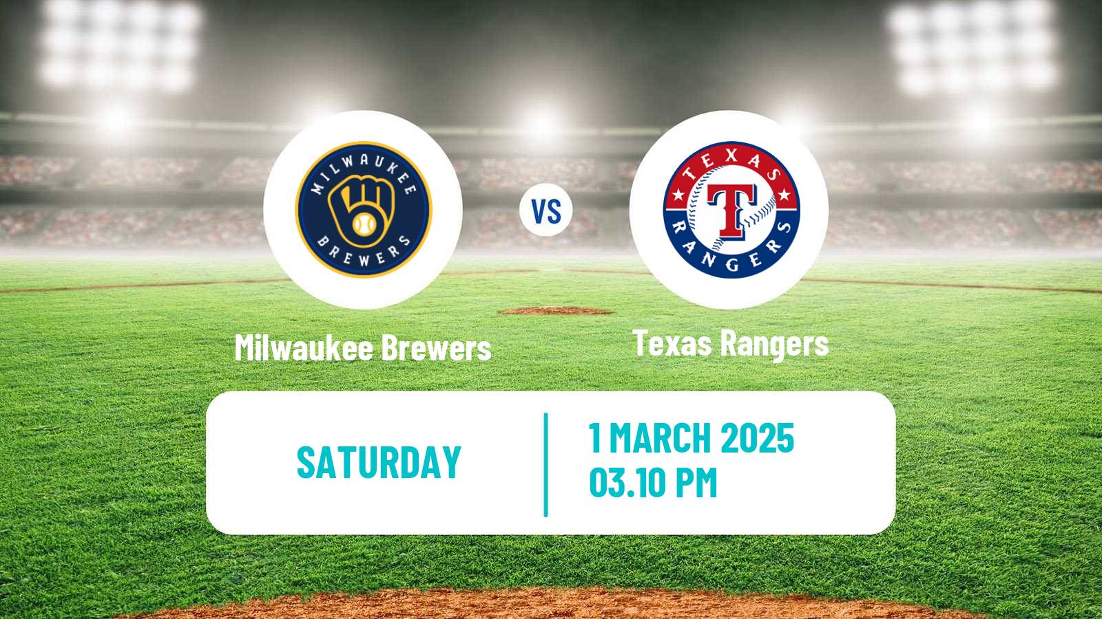 Baseball MLB Spring Training Milwaukee Brewers - Texas Rangers