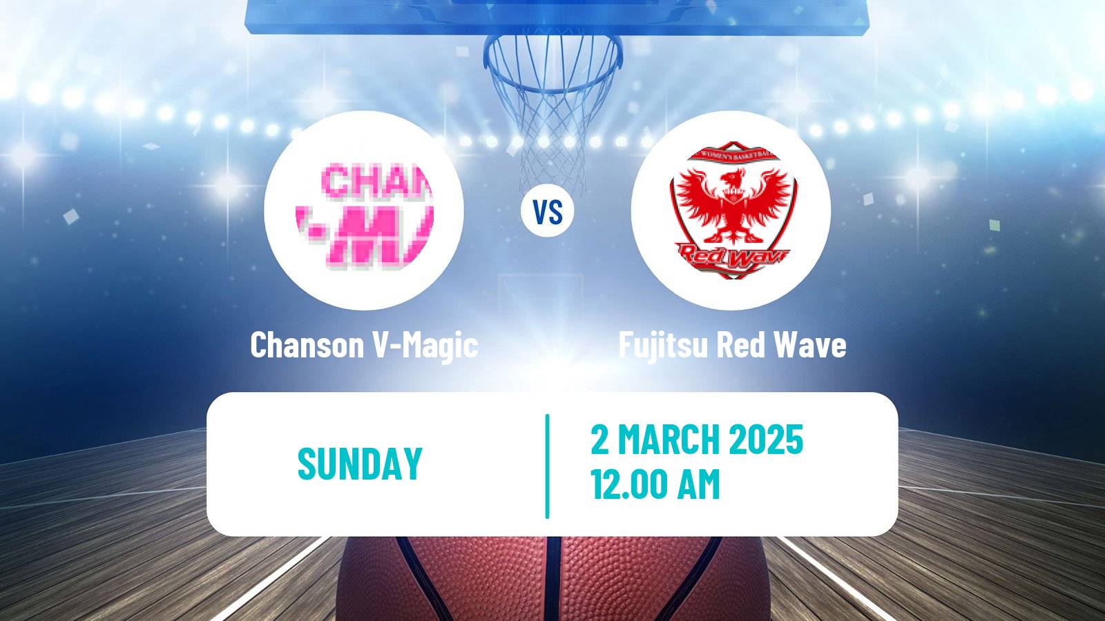 Basketball Japan W League Basketball Chanson V-Magic - Fujitsu Red Wave