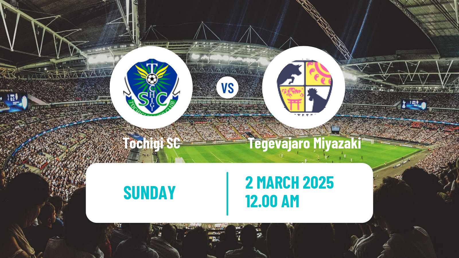 Soccer Japan J3 League Tochigi - Tegevajaro Miyazaki
