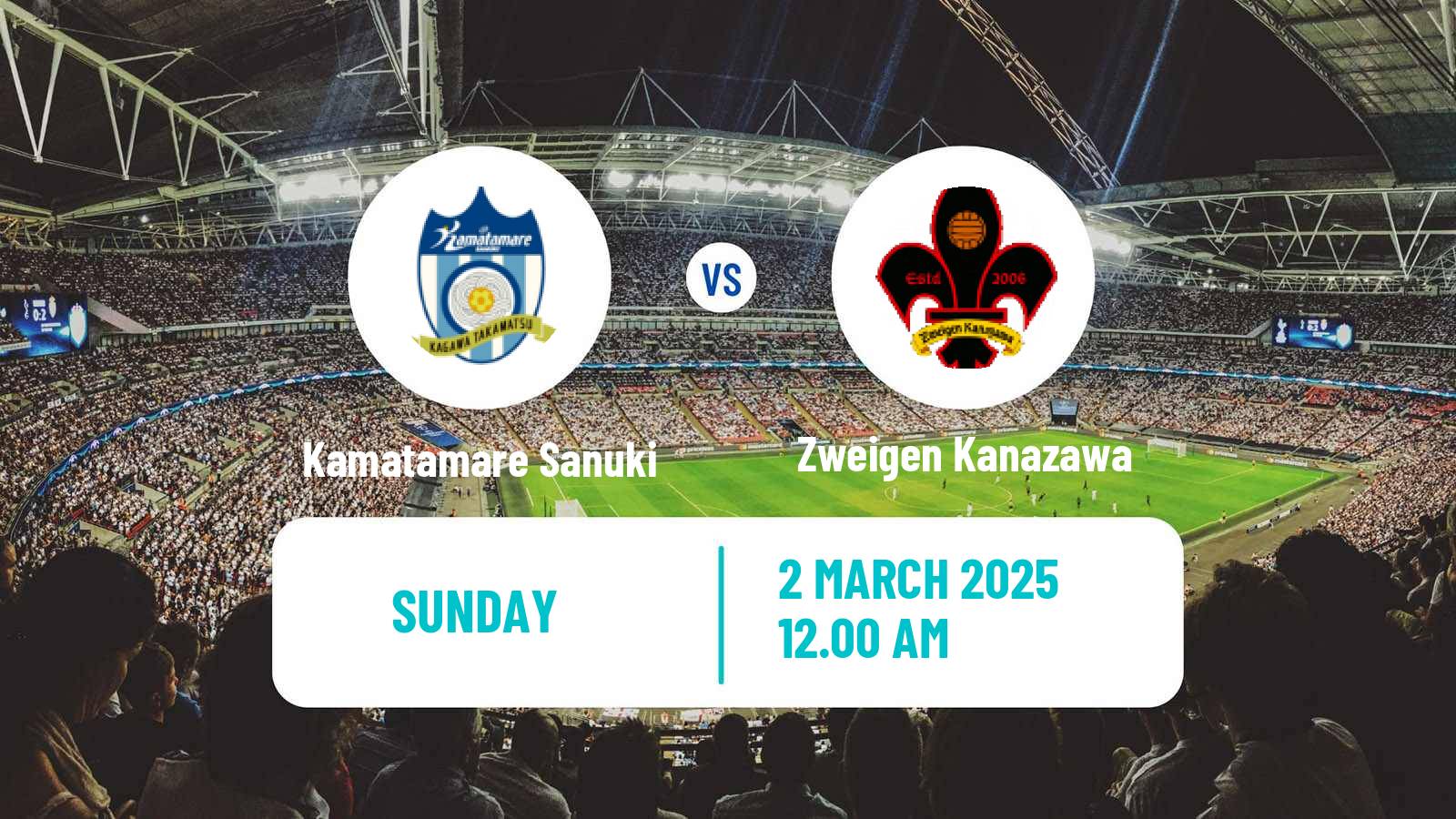 Soccer Japan J3 League Kamatamare Sanuki - Zweigen Kanazawa