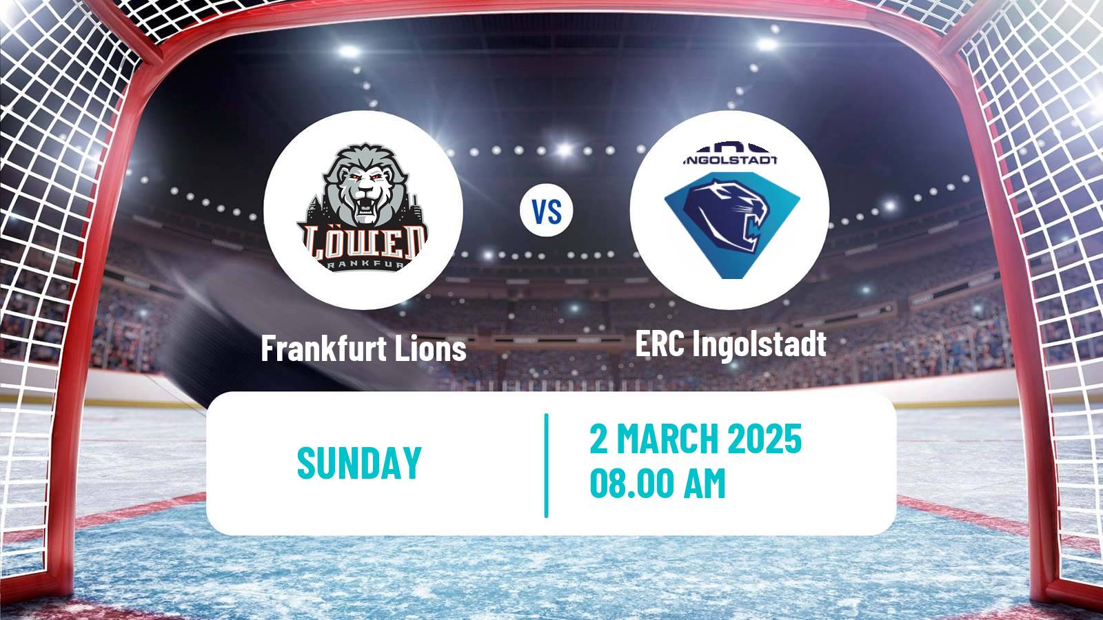 Hockey German Ice Hockey League Frankfurt Lions - ERC Ingolstadt
