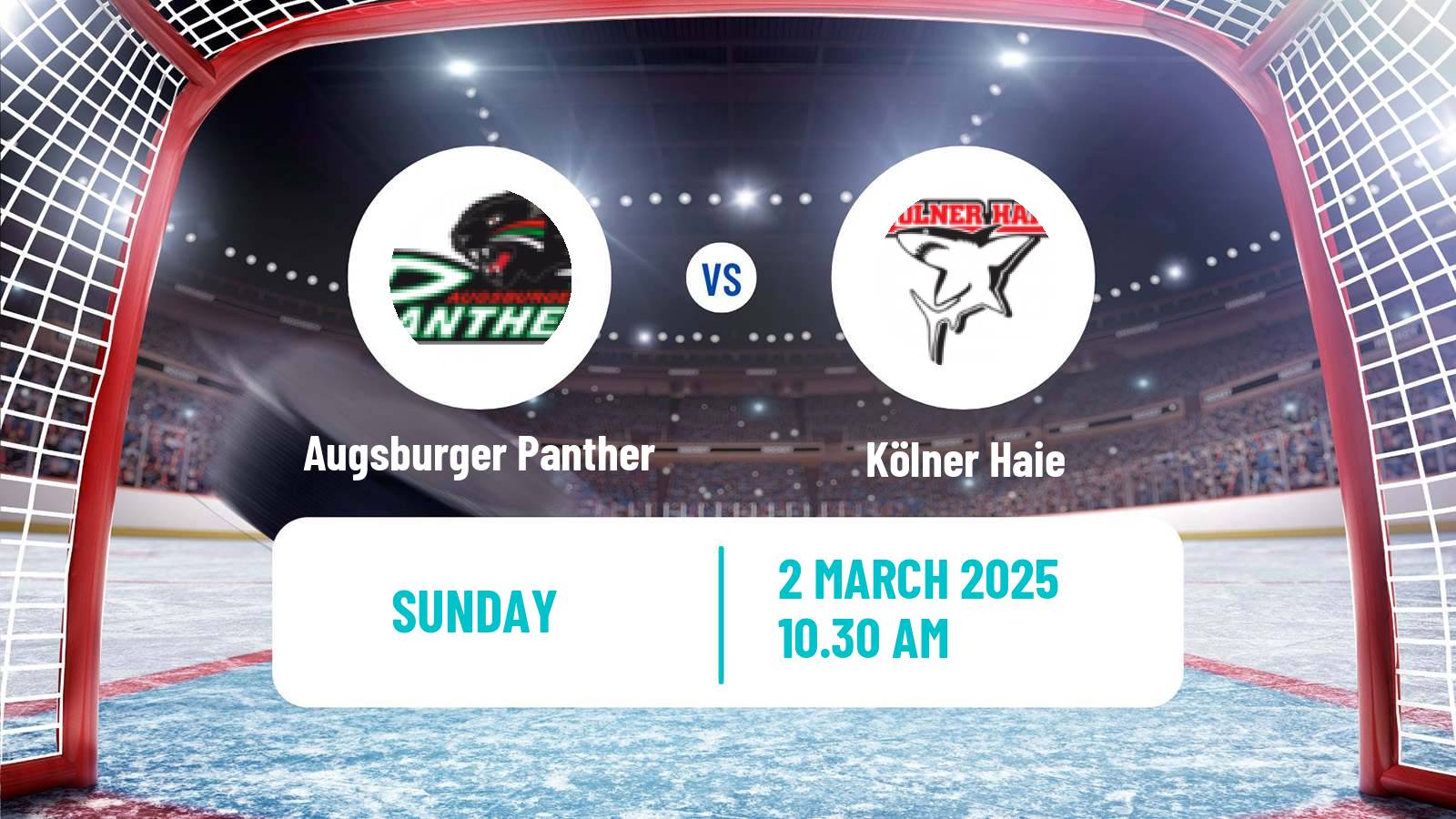 Hockey German Ice Hockey League Augsburger Panther - Kölner Haie
