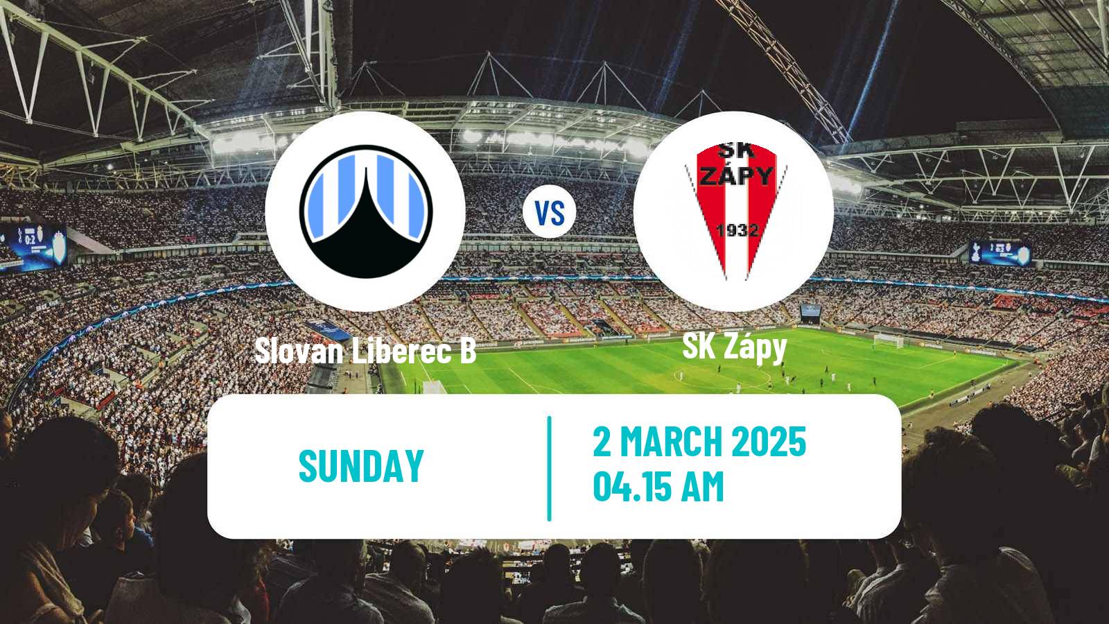 Soccer Czech CFL Group B Slovan Liberec B - Zápy